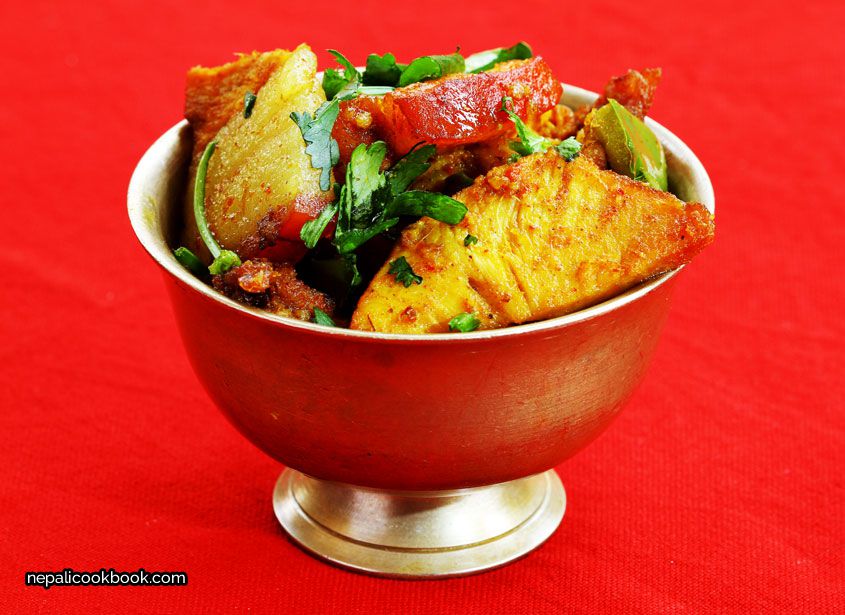Nepali Cookbook Pork Fried - Nepali Cookbook