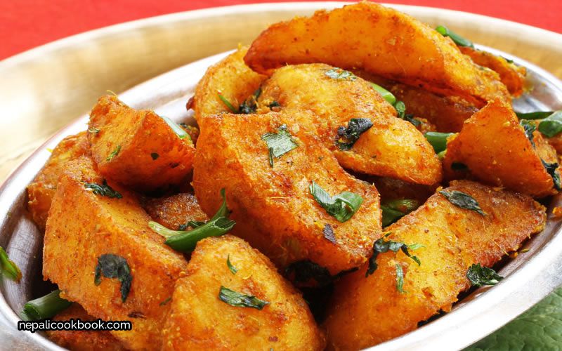 Nepali Cookbook Potato Fried - Nepali Cookbook